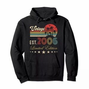 Size L - 18th birthday vintage limited edition 18 birthday Pullover Hoodie